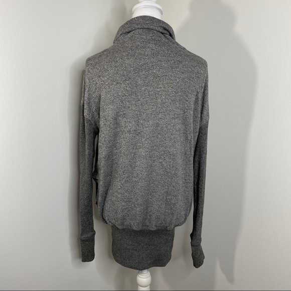 Sweaty Betty Cowl Neck Long Sweatshirt Gray - Picture 10 of 12
